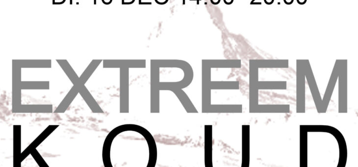 Inbreng Wintersalon “Extreem koud”